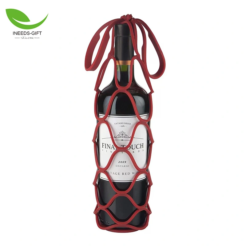 Portabottiglie multifunzionale in silicone per vino