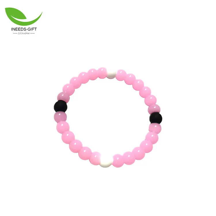 Bracciale con perline in silicone